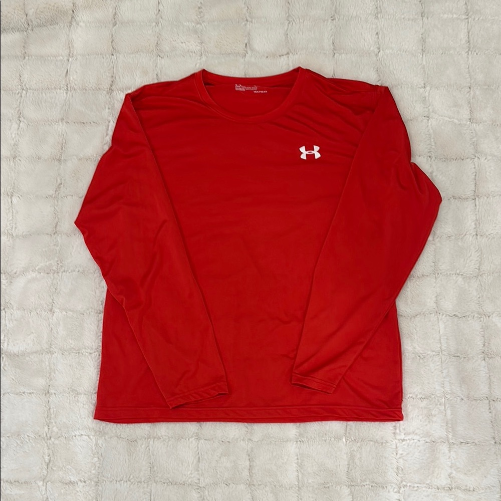 Under Armour Men's Red Long Sleeve Shirt
